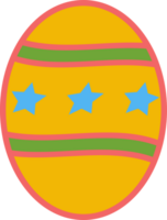 The  easter egg multi color for holiday concept. png