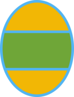 The  easter egg multi color for holiday concept. png
