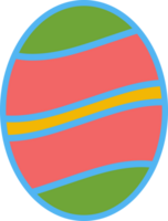 The  easter egg multi color for holiday concept. png