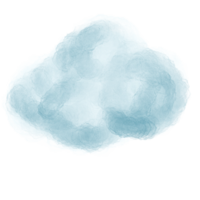 el nube agua color pintar png imagen.