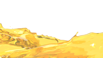 The Gold oil splash for spa or health concept 3d rendering. png