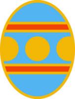 The  easter egg multi color for holiday concept. png