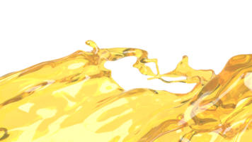 The Gold oil splash for spa or health concept 3d rendering. png