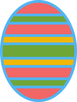 The  easter egg multi color for holiday concept. png