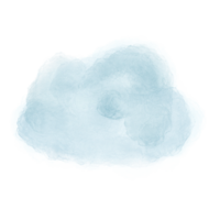 The cloud water color paint png image.