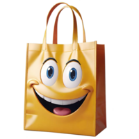 AI generated Funny paper bag illustration png