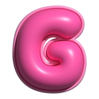 letter g pink alphabet glossy png