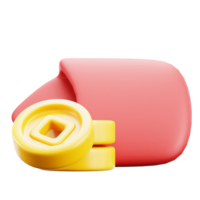 3D Red Racket Icon png