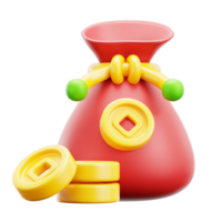 3D Coin Pocket Icon png