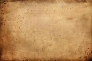 AI generated Grunge background with space for text or image. Old paper texture. photo