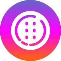 Dotted line Glyph Gradient Circle Icon vector