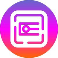 Endpoint Glyph Gradient Circle Icon vector
