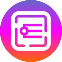 Endpoint Glyph Gradient Circle Icon vector
