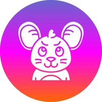 Envy Glyph Gradient Circle Icon vector