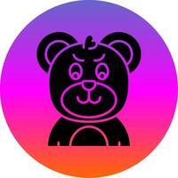 Envy Glyph Gradient Circle Icon vector