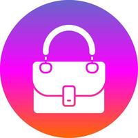 Purse Glyph Gradient Circle Icon vector