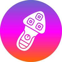 Shaver Glyph Gradient Circle Icon vector