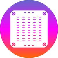 Air conditioner Glyph Gradient Circle Icon vector