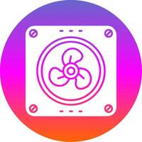 Extractor Glyph Gradient Circle Icon vector