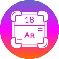 Argon Glyph Gradient Circle Icon vector