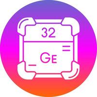 Germanium Glyph Gradient Circle Icon vector