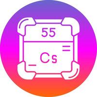 Cesium Glyph Gradient Circle Icon vector