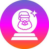 Jingle bell Glyph Gradient Circle Icon vector