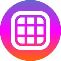 Layout Glyph Gradient Circle Icon vector