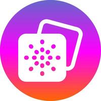 Grid dots Glyph Gradient Circle Icon vector