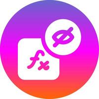 Hidden layer style Glyph Gradient Circle Icon vector