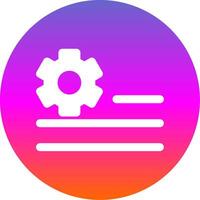 Deploy rules Glyph Gradient Circle Icon vector