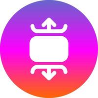 Carousel vertical Glyph Gradient Circle Icon vector