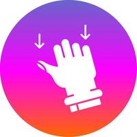 Drag Glyph Gradient Circle Icon vector