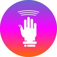 Drag Window Glyph Gradient Circle Icon vector