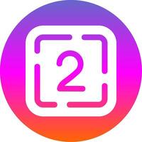 Two Glyph Gradient Circle Icon vector