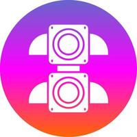Traffic light Glyph Gradient Circle Icon vector