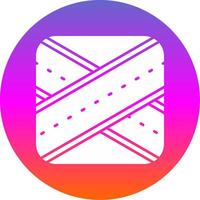 Overpass Glyph Gradient Circle Icon vector