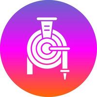 Hose Glyph Gradient Circle Icon vector