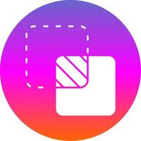 Unite Glyph Gradient Circle Icon vector