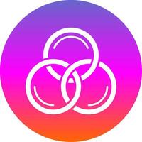 Cmyk Glyph Gradient Circle Icon vector