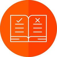 Guidelines Line Red Circle Icon vector