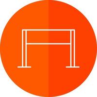 Gameplay Line Red Circle Icon vector