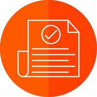Check Line Red Circle Icon vector