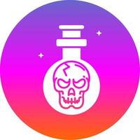 Potion Glyph Gradient Circle Icon vector