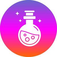 Potion Glyph Gradient Circle Icon vector