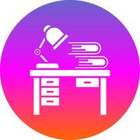 Workspace Glyph Gradient Circle Icon vector