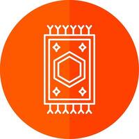 Carpet Line Red Circle Icon vector