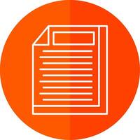 File Line Red Circle Icon vector