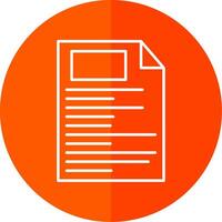 File Line Red Circle Icon vector