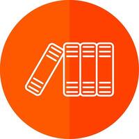 Files Line Red Circle Icon vector